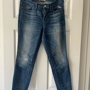 Madewell Blue Ankle Cropped Jeans with Vintage Look